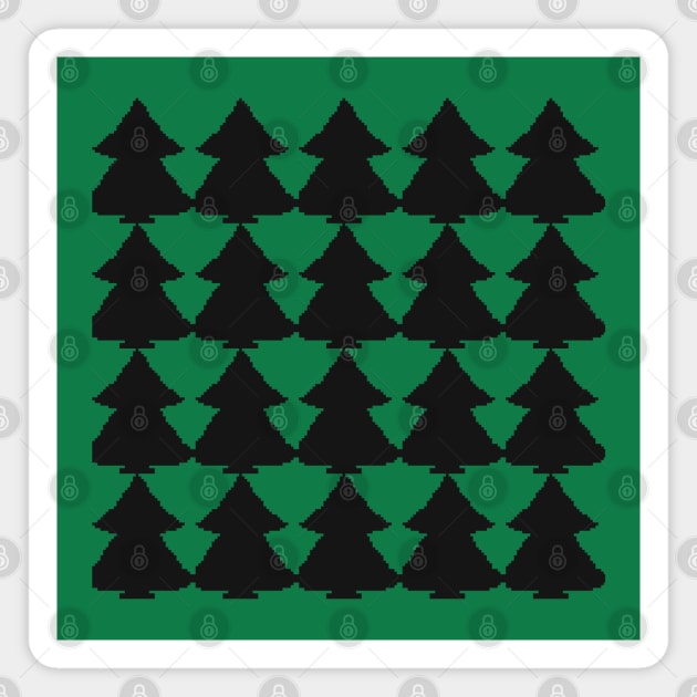 Christmas tree pattern lovers Magnet by Xatutik-Art